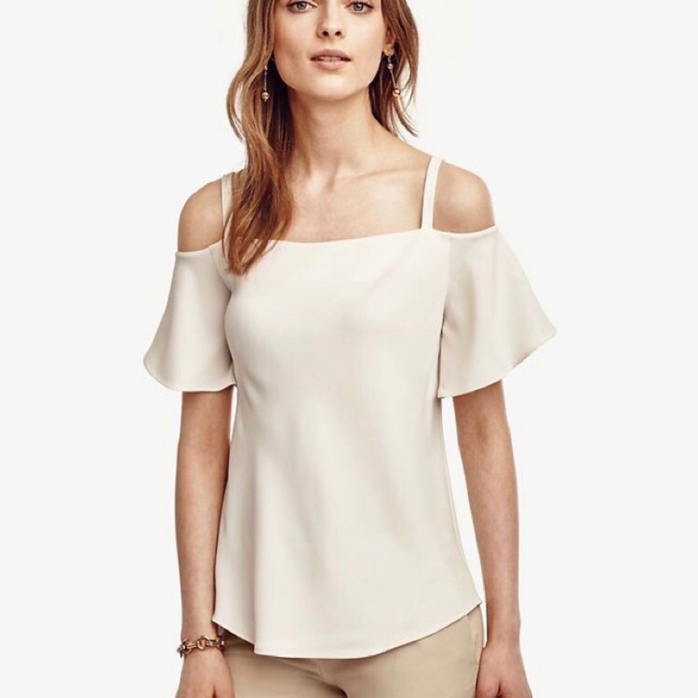 Ann Taylor Strappy Off-The-Shoulder Top